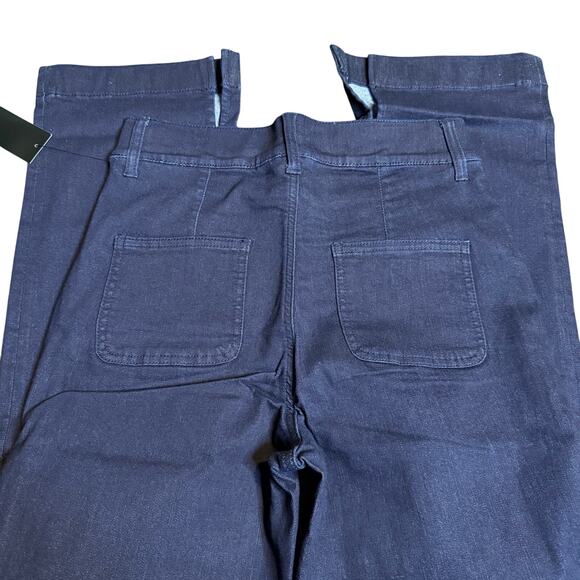 Denim & Co. Adaptive Cozy Touch Jeans, Dark Wash, Size 8, NWT - Picture 4 of 6